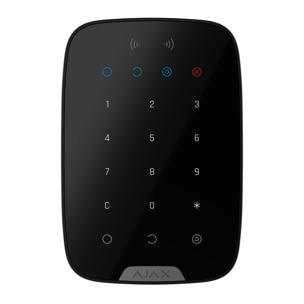 Clavier indépendant avec lecteur - Alimentation 4 Piles Panasonic AA 1.5 V - Bidirectionnel - Sans fil 868 MHz Jeweller - Armé, partiellement armé, désarmé et urgence - Certifié Grade 2